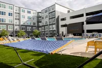 Hammocks in Common Area | The Banks Student Living | Coralville, Iowa