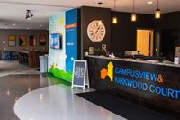 Front Desk in Office | Campus View & Kirkwood Court | Cedar Rapids, Iowa