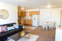 Living-Dining-Kitchen Space | Campus View & Kirkwood Court | Cedar Rapids, Iowa