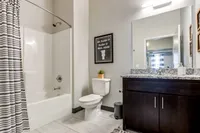 Bathroom | 2700 Lincoln | Ames IA Student Apartments (Model Unit)