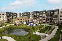Residents Enjoying Music on the Patio  | Attivo Trail Ankeny | Ankeny, Iowa