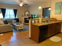 Kitchen and Living Room | Riverwood Apartments