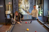Playing Pool at Woodland Reserve Clubhouse