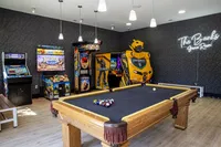Pool Table in Club Room | The Banks Student Living | Coralville, Iowa