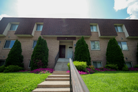 Modern 1 bedroom apartment interior at Valley High Apartments in Roxborough with access to balcony