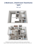 Vivienne 2x2 Split Floorplan