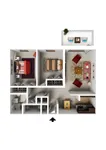 Two Bedroom Apartment with Balcony or Patio