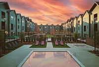 WeHo townhomes for rent with a heated pool and cabanas.