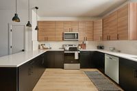 WeHo Nashville townhomes for rent with large kitchen and soft close cabinets.