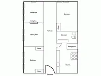 2BR/1BA Deluxe