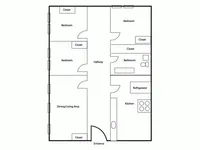 3BR/1BA Deluxe