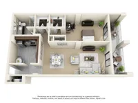 The Tower 1 Bedroom Floor Plan