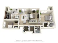 The Adams 3 Bedroom Floor Plan