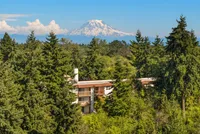 Serene natural surroundings with incredible views of Mount Rainier.