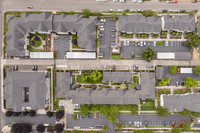 Thoughtfully designed community with open green spaces and parking.