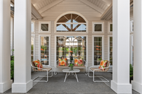 Relaxing outdoor seating with style