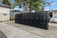 Secure community mailbox station at Boardwalk at University Place