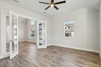 office room with french doors