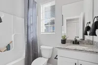 Sanctuary at Indian Creek Furnished bathroom with tub/shower combo