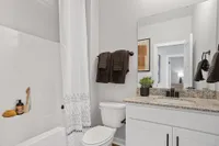 Sanctuary at Indian Creek Furnished bathroom with tub/shower combo