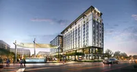 Rendering of hotel in the Springline District