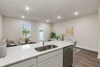 Virtually staged kitchen