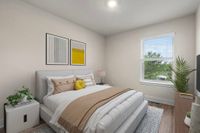 Virtually staged bedroom