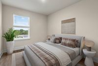 Virtually staged bedroom