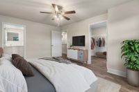 Virtually staged bedroom