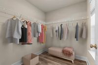 Virtually staged closet