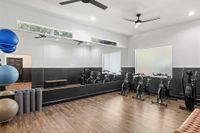 Cardio and yoga studio