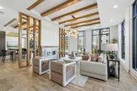 Clubroom with seating table