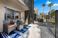 fenced patio