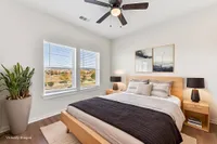 Virtually staged bedroom