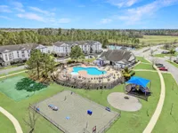 Drone picture of amenities