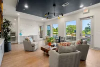 resident clubhouse with seating area