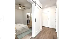 bedroom and hallway