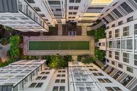 Drone of the courtyard