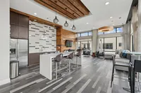 Clubroom and kitchen area