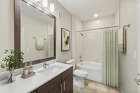 Bathroom with tub