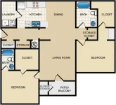 2BR Floorplan