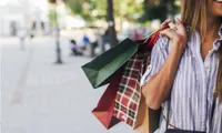 Woman holding shopping bags