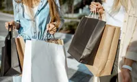 Two women shopping
