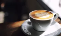 Coffee cup with a heart