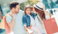 Family out shopping