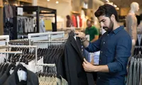 man shopping