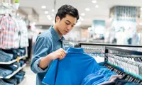 man shopping