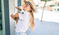 Girl and her dog