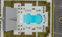 aerial of pool
