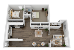 2 Bed 1 Bath 1,220 SQ FT